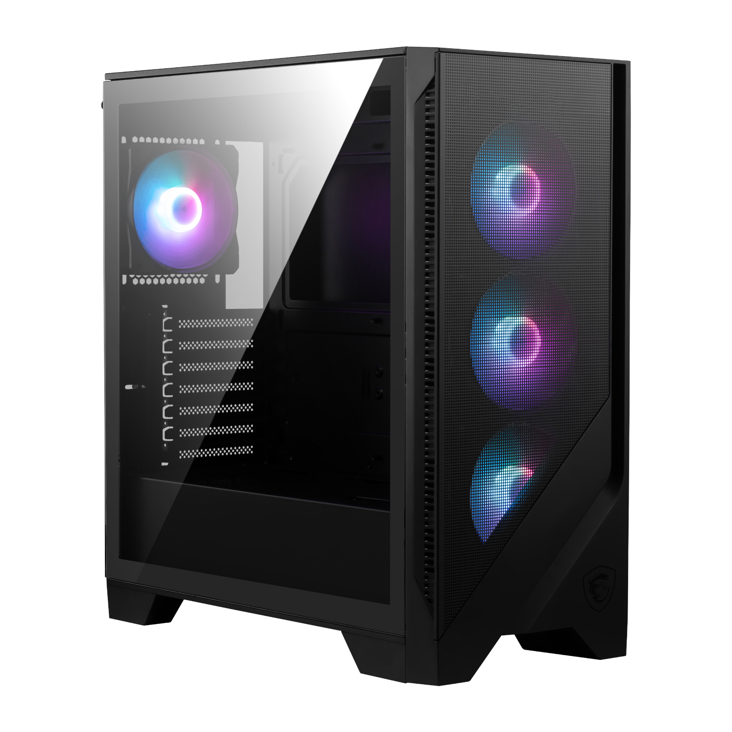 MAG-FORGE-320R-AIRFLOW_MSI-MAG-Forge-320R-Airflow-ATX-Gaming-Chassis_wr_01a MSI MAG Forge 320R Airflow | Mid Tower ATX | 4x ARGB Fans | 390mm GPU Clearance | 360mm Radiator Support – New