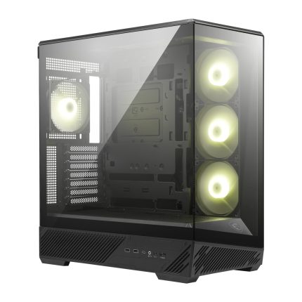 MSI MAG PANO 130R PZ | ATX Mid-Tower | Panoramic Tempered Glass | 4x ARGB Fans | 400mm GPU Support – New