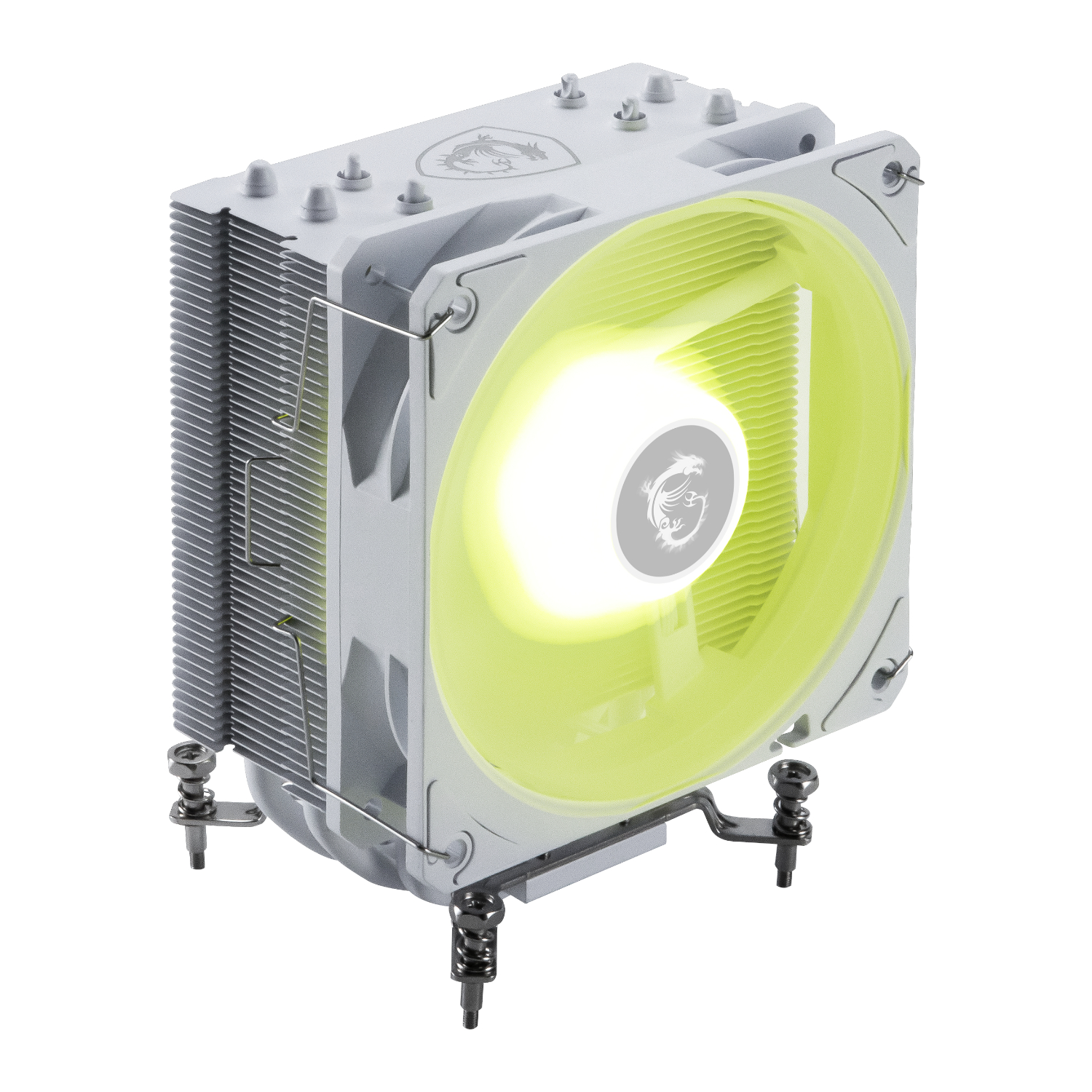 MAGCOREFROZRAA13WH_MSI-MAG-Corefrozr-AA13-120mm-CPU-Air-Cooler-White_wr_01a MSI MAG Corefrozr AA13 | 120mm CPU Air Cooler | ARGB Lighting | 4x6mm Heat Pipes | 40,000hr Fan Life – New