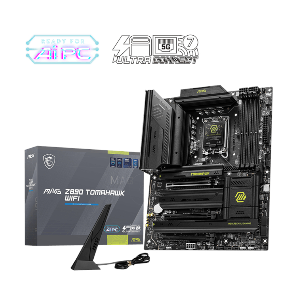 MAGZ890TOMAHAWKWIFI_wr_01 MSI MAG Z890 TOMAHAWK WIFI | Intel LGA1851 | DDR5 9200+ MT/s | PCIe 5.0 | Wi-Fi 7 – New