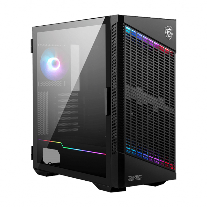 MPG-VELOX-100P_wr_01-1 MSI MPG VELOX 100P Airflow | Mid Tower ATX | 4 Pre-Installed Fans | ARGB Lighting | 360mm Radiator Support – New
