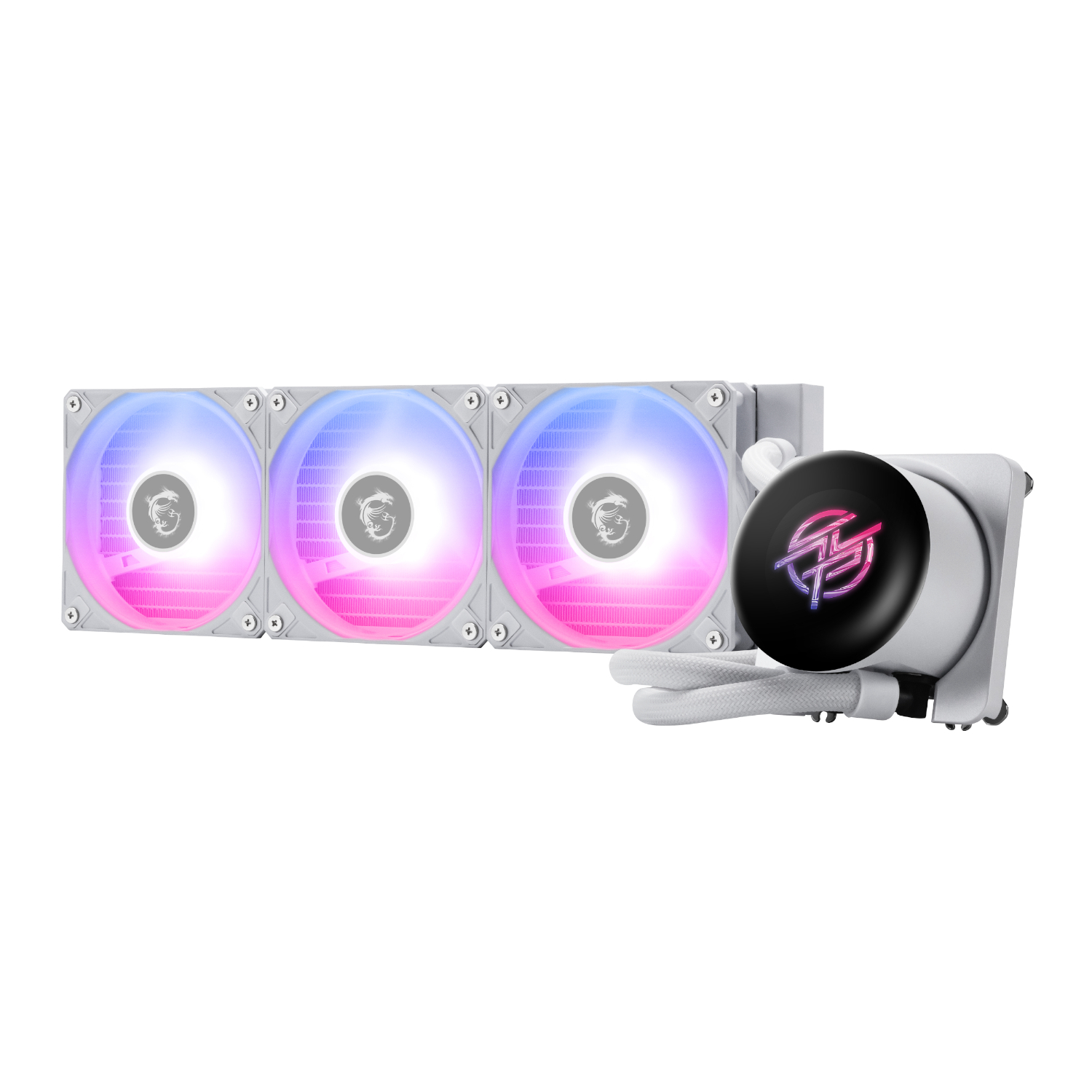 MPGCORELIQUIDP13360WH_MSI-MPG-Coreliquid-P13-360-AIO-Liquid-CPU-Cooler-White_wr_01a MSI MPG Coreliquid P13 360 | 360mm Radiator | ARGB GEN2 Lighting | 2.1-inch IPS Display | Intel & AMD Compatible – New