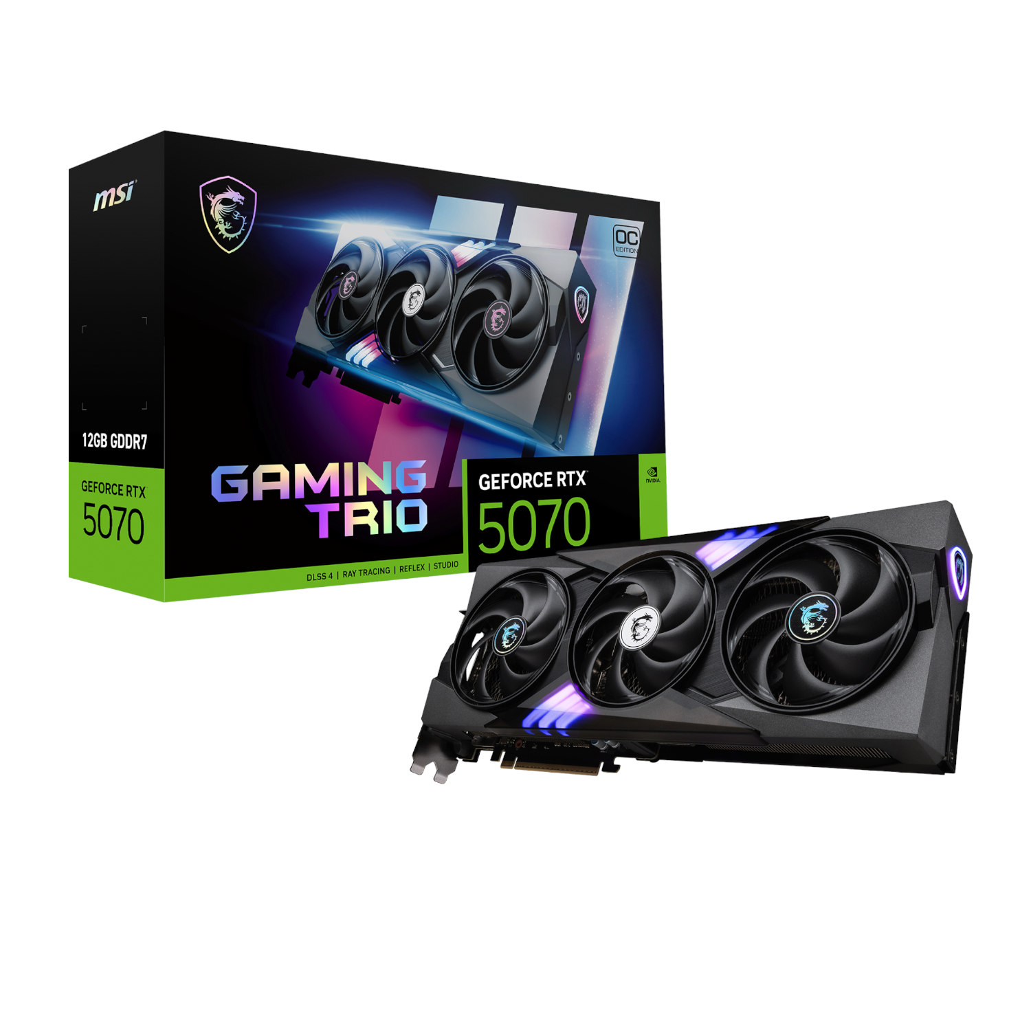MSI_RTX5070GAMINGTRIOOC12GB_wr_01a MSI GeForce RTX 5070 Gaming Trio OC | 12GB GDDR7 | 6144 CUDA Cores | DisplayPort 2.1b | HDMI 2.1b – New