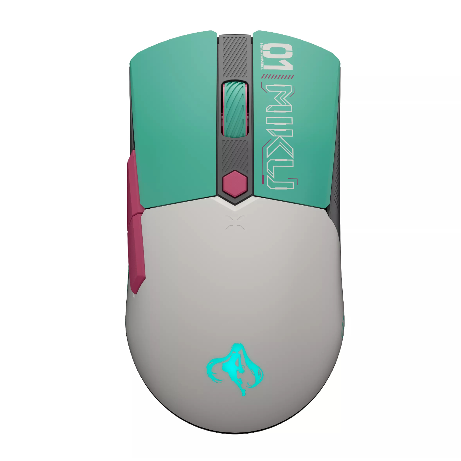P521-TUF-GAMING-MINI-WL-M_ASUS-TUF-GAMING-Mini-Wireless-Mouse-Hatsune-Miku-Edition_wr_01a ASUS TUF Gaming Mini Wireless Mouse | 12,000 DPI | Tri-Mode Connectivity | 65g Ambidextrous | Hatsune Miku Edition – New