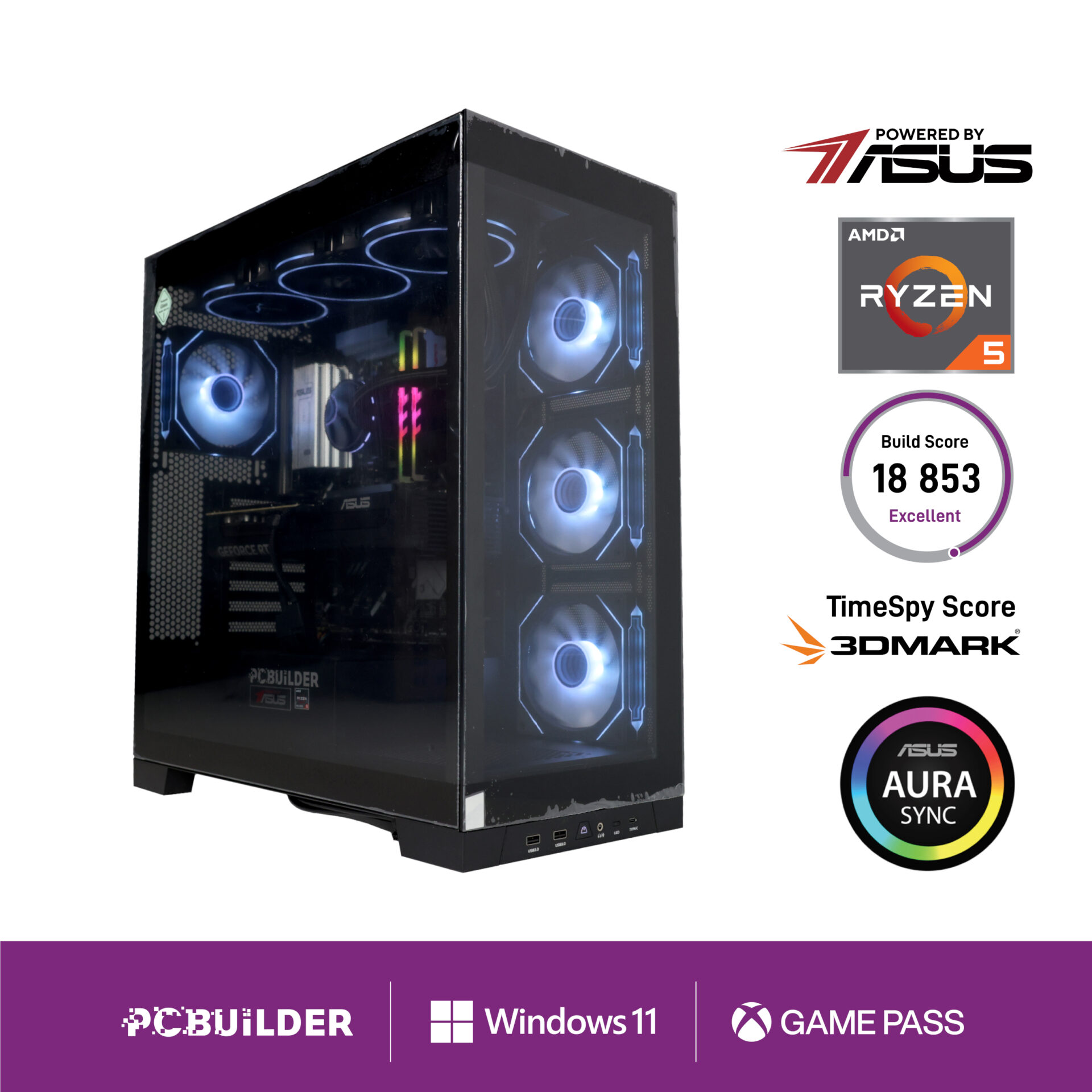 PCB_MAVERICK_01_PCBuilder-Ryzen-5-7600-MAVERICK-Windows-11-Gaming-PC_wr_01a PCBuilder MAVERICK | AMD Ryzen 5 7600 | RTX 5070 12GB | 32GB DDR5 | 1TB NVMe SSD – New