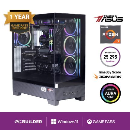PCBuilder MAXIMUS | AMD Ryzen 7 7800X3D | Radeon RX 9070 XT 16GB | 32GB DDR5 | 1TB Gen4 NVMe SSD – New