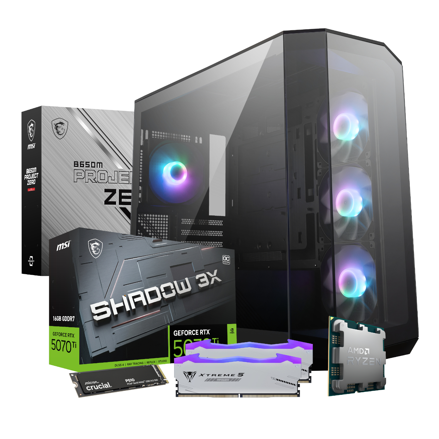 PCB_VALKYRIE_01_PCBuilder-Ryzen-7-9800X3D-VALKYRIE-Windows-11-Gaming-PC_wr_02 PCBuilder VALKYRIE | AMD Ryzen 7 9800X3D | RTX 5070 Ti 16GB | 32GB DDR5 | 1TB Gen5 SSD – New