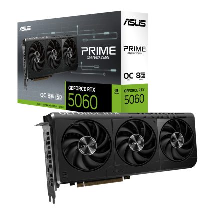 ASUS PRIME GeForce RTX 5060 OC | 8GB GDDR7 | NVIDIA Blackwell | SFF-Ready 2.5-Slot – New