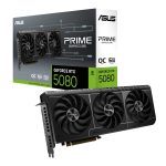 ASUS PRIME RTX 5080 OC | 16GB GDDR7 | 10752 CUDA Cores | PCIe 5.0 | 2.5-Slot SFF-Ready – New