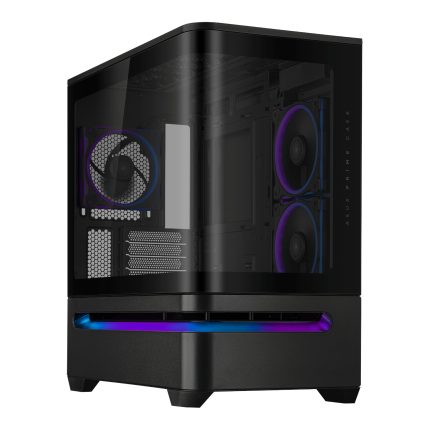 ASUS Prime AP202 ARGB | Micro-ATX Chassis | Tempered Glass Side Panel | 420mm GPU Support | ARGB Lighting – New