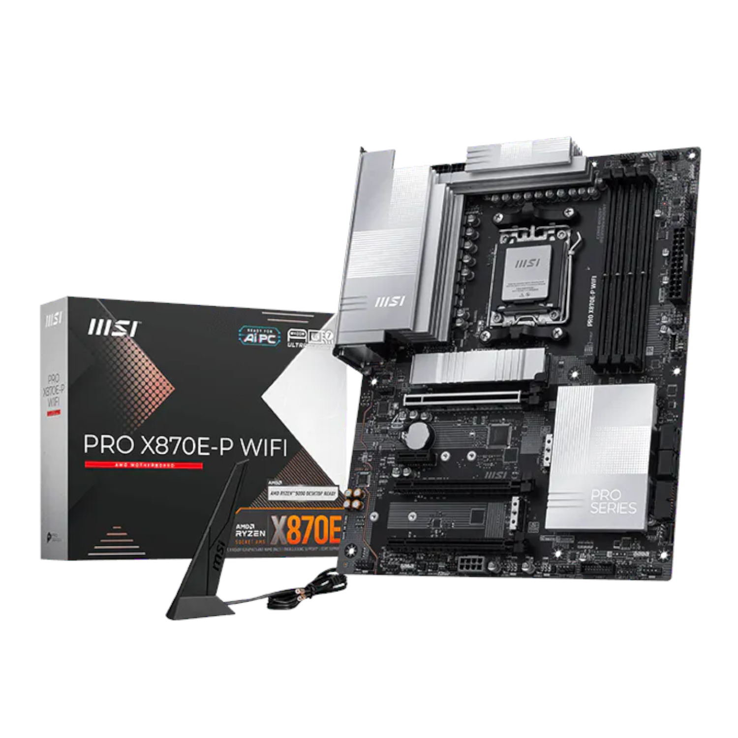 PRO-X870E-PWIFI_MSI-PRO-X870E-P-WIFI-AM5-ATX-Motherboard_wr_01 MSI PRO X870E-P WIFI | AM5 Socket | PCIe 5.0 x16 | Wi-Fi 7 | 5G LAN – New