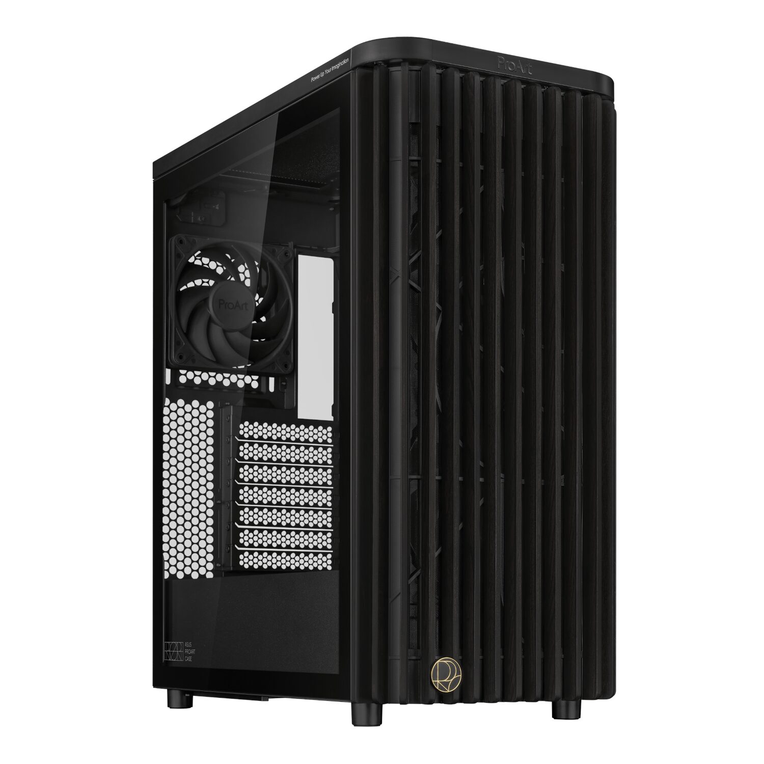 PROARTPA401WOODEDITION-WR-01 ASUS ProArt PA401 Wood Edition | ATX Mid-Tower | Dual 160mm PWM Fans | 20Gbps USB-C Front I/O – New