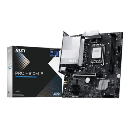 MSI H810M-B PRO | LGA1851 Socket | DDR5 6400 MT/s | PCIe 5.0 | M-ATX Form Factor – New