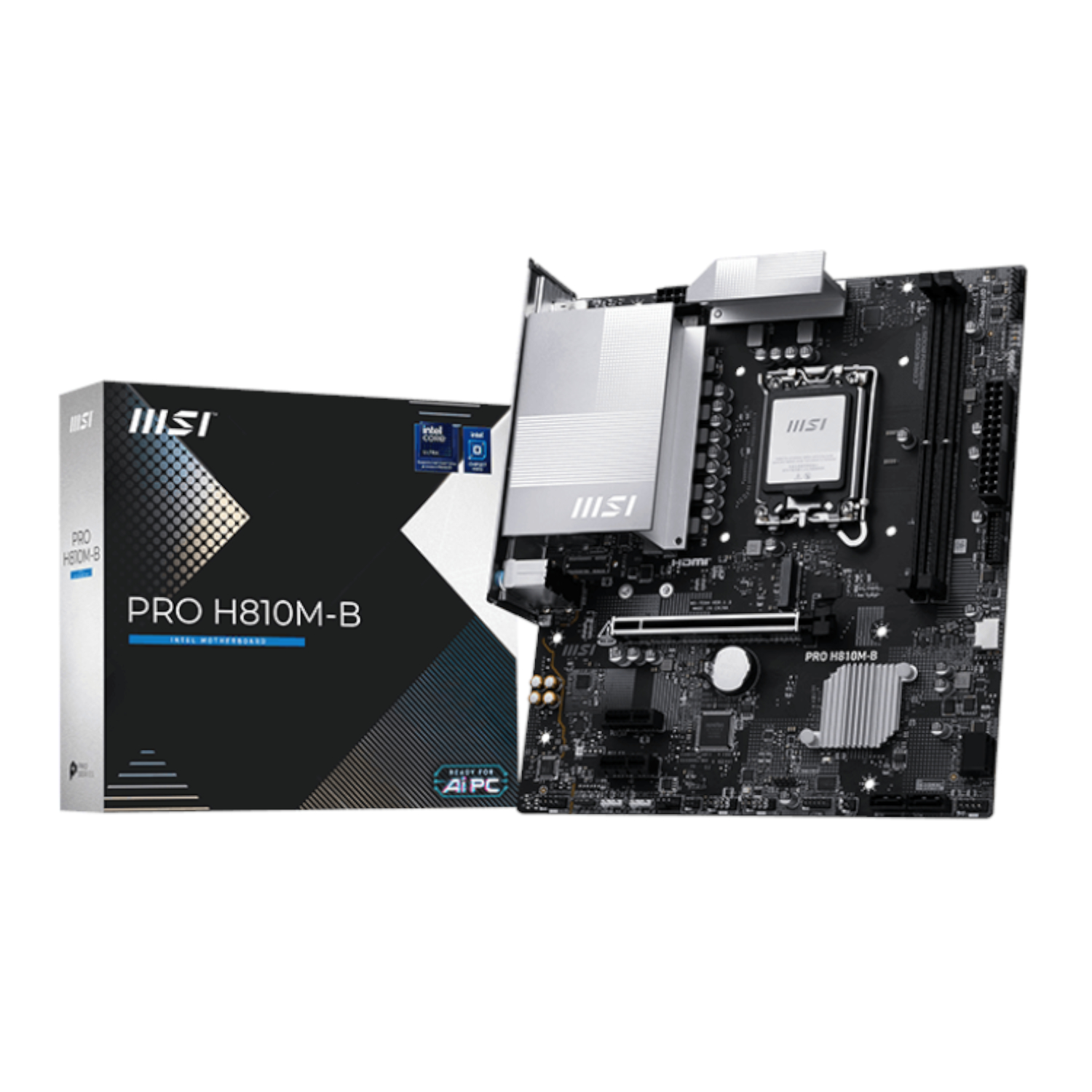 PROH810M-B_MSI-H810M-B-PRO-LGA1851-M-ATX-2X-DDR5_wr_01 MSI H810M-B PRO | LGA1851 Socket | DDR5 6400 MT/s | PCIe 5.0 | M-ATX Form Factor – New