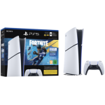 Sony PlayStation 5 Slim | Digital Edition Fortnite Bundle | 825GB SSD | 1x DualSense Wireless Controller | White – New