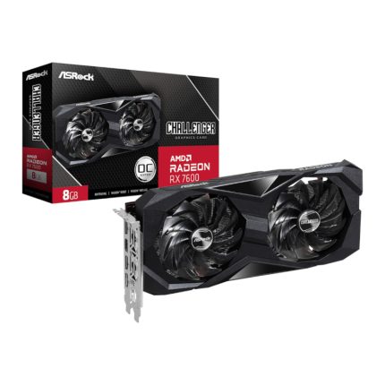 ASRock Radeon RX 7600 Challenger OC | 8GB GDDR6 | 128-Bit | Boost 2695MHz | PCIe 4.0 – New