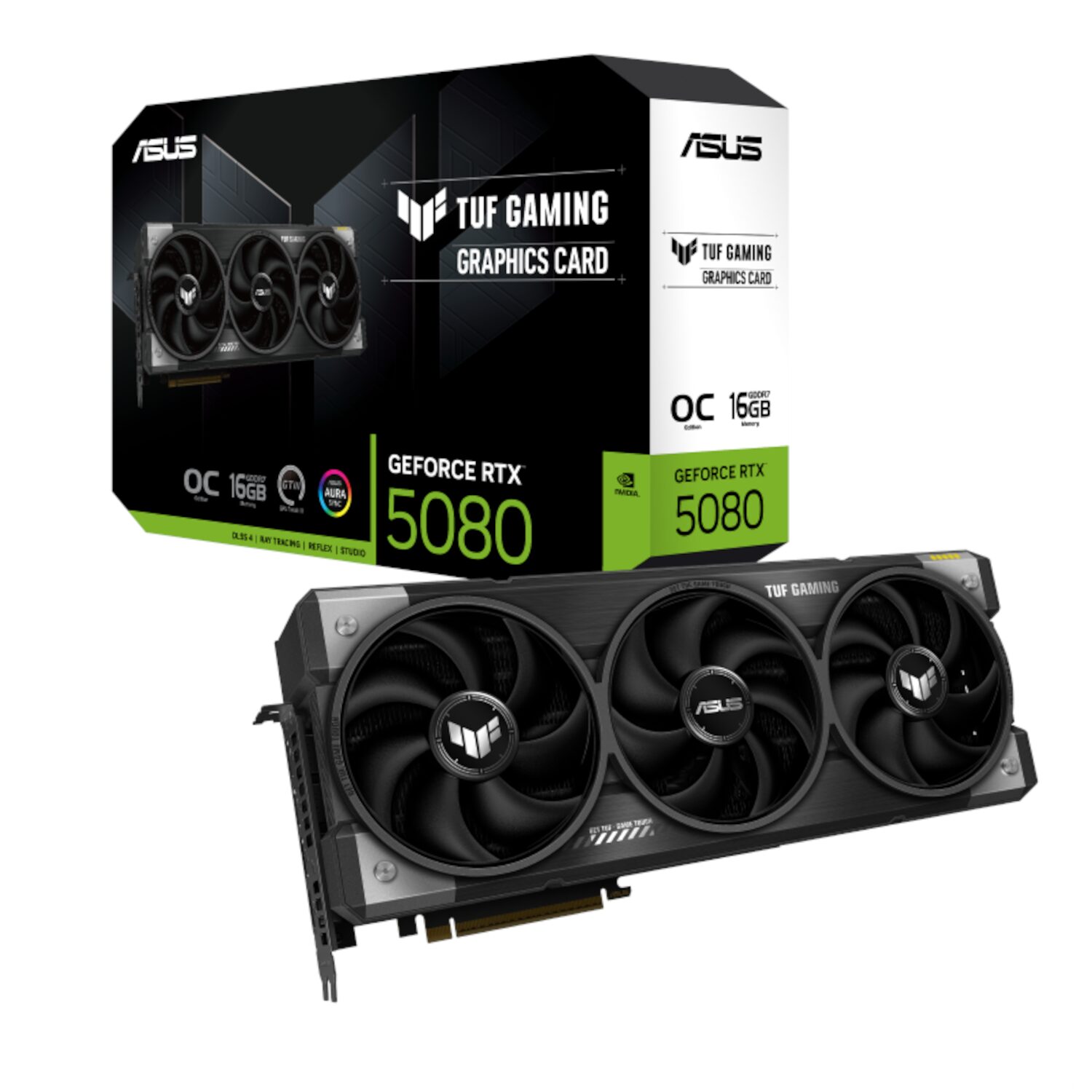 TUF-RTX5080-O16G-GAMING-wr-01 ASUS TUF Gaming GeForce RTX 5080 | 16GB GDDR7 | NVIDIA Blackwell | OC Edition – New