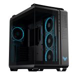 ASUS TUF Gaming GT502 Horizon | Mid Tower | Dual-Chamber Airflow | ARGB Ready | Panoramic Tempered Glass – New