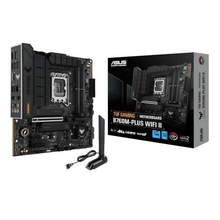 ASUS TUF Gaming B760M-PLUS WIFI II | mATX Motherboard | LGA1700 | DDR5 | Wi-Fi 6E – New