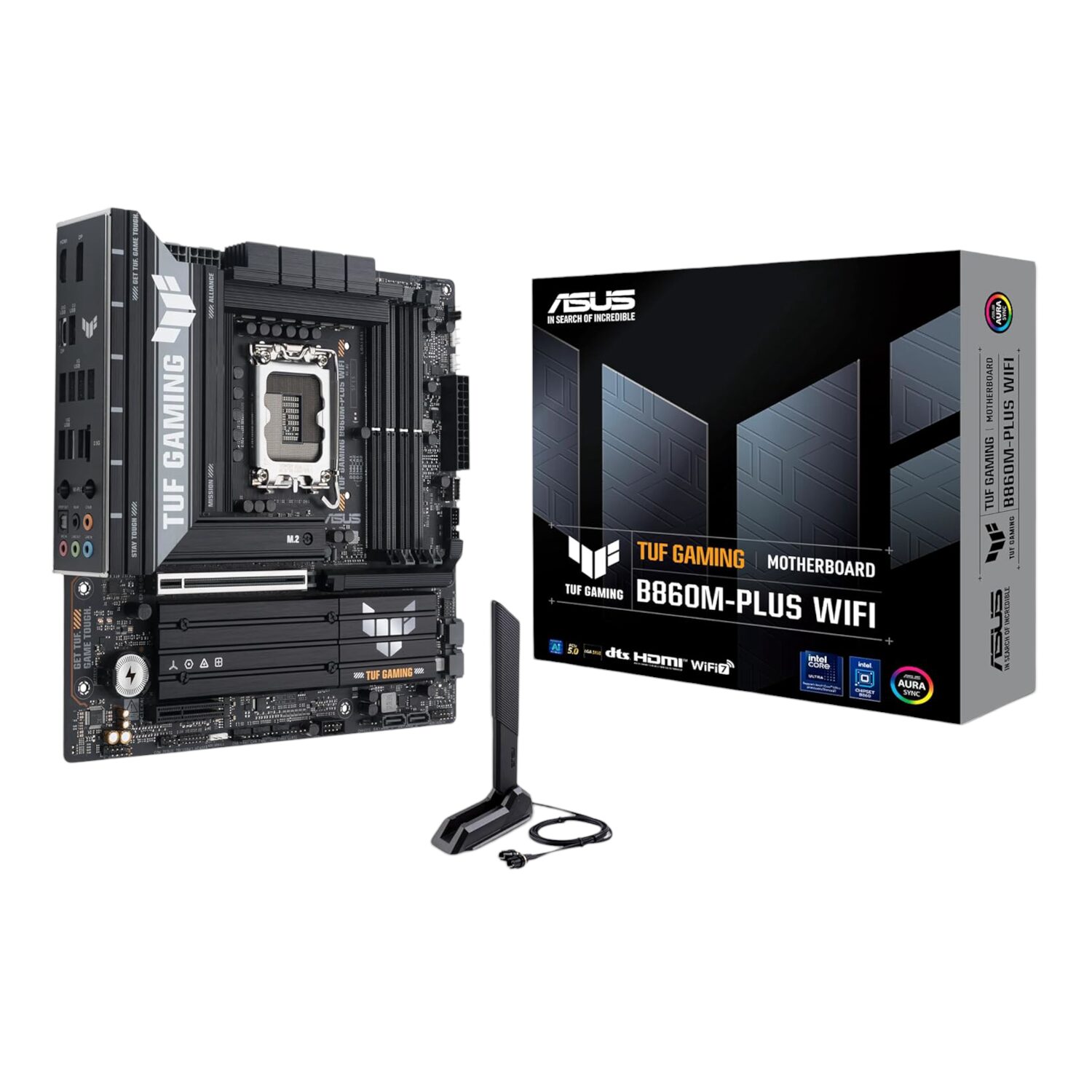 TUFGAMINGB860M-PLUSWIFI-wr-07 ASUS TUF Gaming B860M-Plus Wi-Fi | mATX | Intel LGA1851 | DDR5 | PCIe 5.0 – New