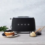 Smeg Matte Black Retro 2 Slice Toaster - New (Monday Madness) - Image 2
