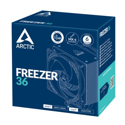 ARCTIC Freezer 36 | Dual Fan Push-Pull | Intel & AMD Compatible | LGA1851 Ready – New