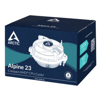 ARCTIC Alpine 23 | 95W Cooling | AM4/AM5 Compatible | PWM Controlled | MX-2 Thermal Compound – New