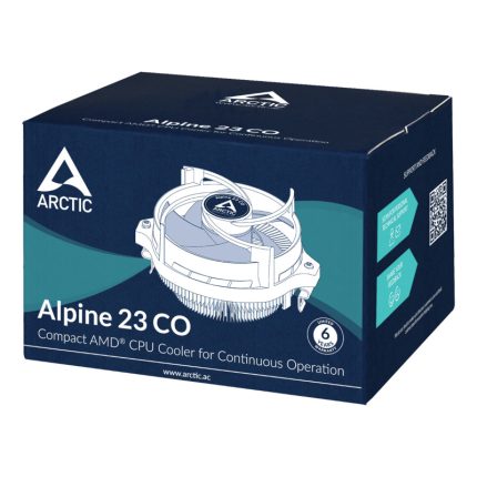 Alpine 23 CO | 100W TDP | AM4/AM5 Socket | PWM Fan Control | Dual Ball Bearing – New