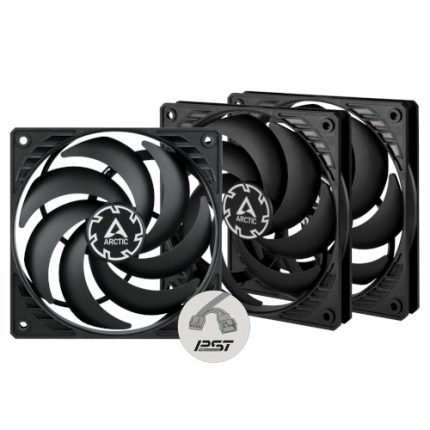 ARCTIC P12 Slim PWM PST | 120mm Slim Fan | 15mm Depth | PWM Sharing Tech | 3-Pack – New