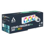 Arctic Liquid Freezer III Pro 360 ARGB | 360mm AIO Liquid Cooler | Integrated VRM Fan | P12 Pro Fans | 38mm Radiator – New