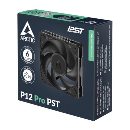 ARCTIC P12 Pro PST | 120mm Fan | 3000 RPM PWM | Fluid Dynamic Bearing | 6.9 mmH2O Static Pressure – New