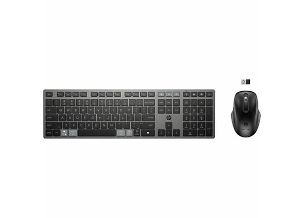 9T5B0UT_default HP 725 Multi Rechargeable Wireless Keyboard & Mouse Combo | Multi-Device | Rechargeable | Silent Keys | Wireless – New