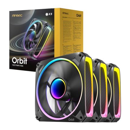 Antec ORBIT PWM | 120mm ARGB Fan | 3-Pack | Fluid Dynamic Bearing – New