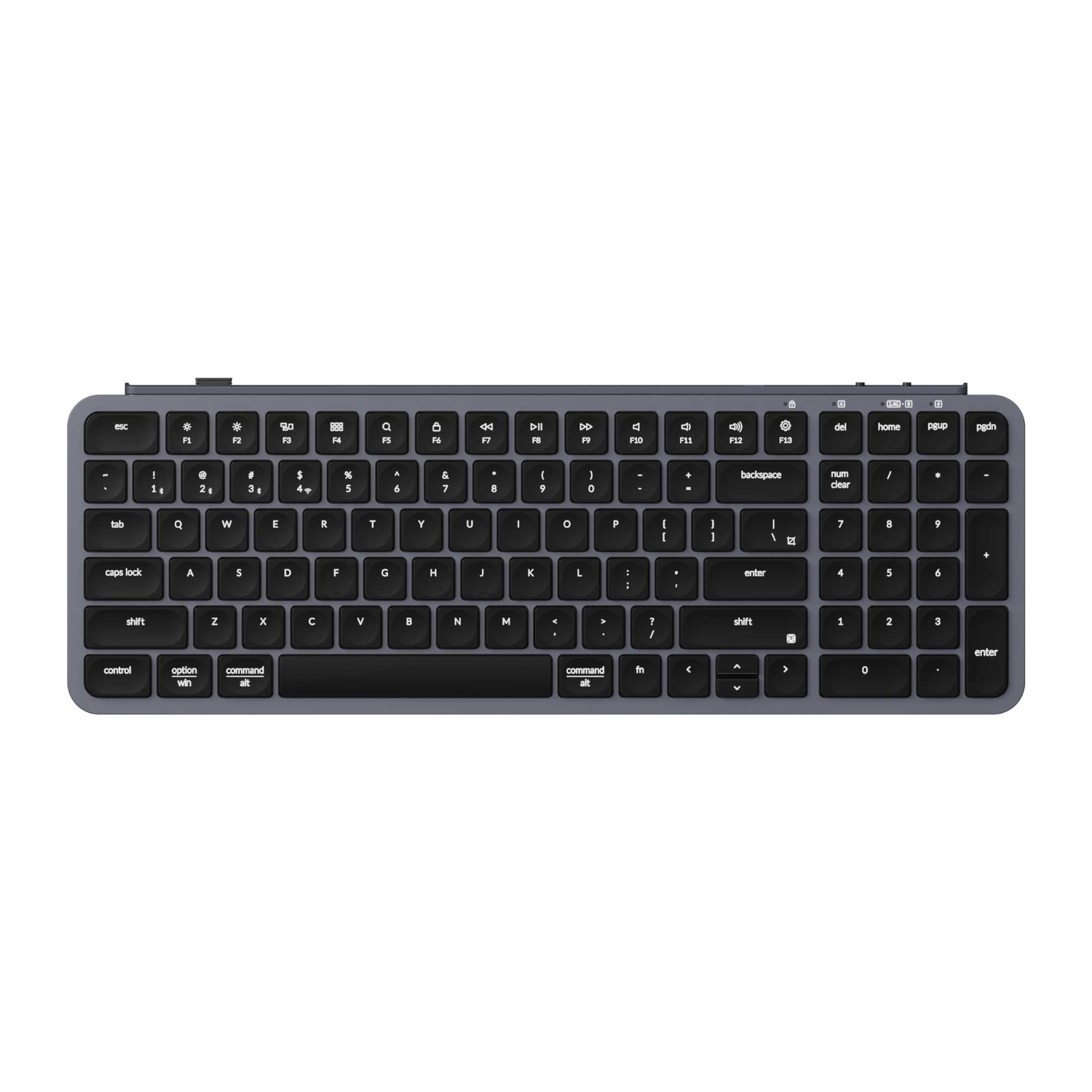 B2P-K1_Keychron-B2-Pro-Ultra-Slim-96-Wireless-Keyboard-Space-Grey_wr_01a Keychron B2 Pro | 96% Wireless | Triple-Mode Connectivity | Scissor Keys | 300Hr Battery – New