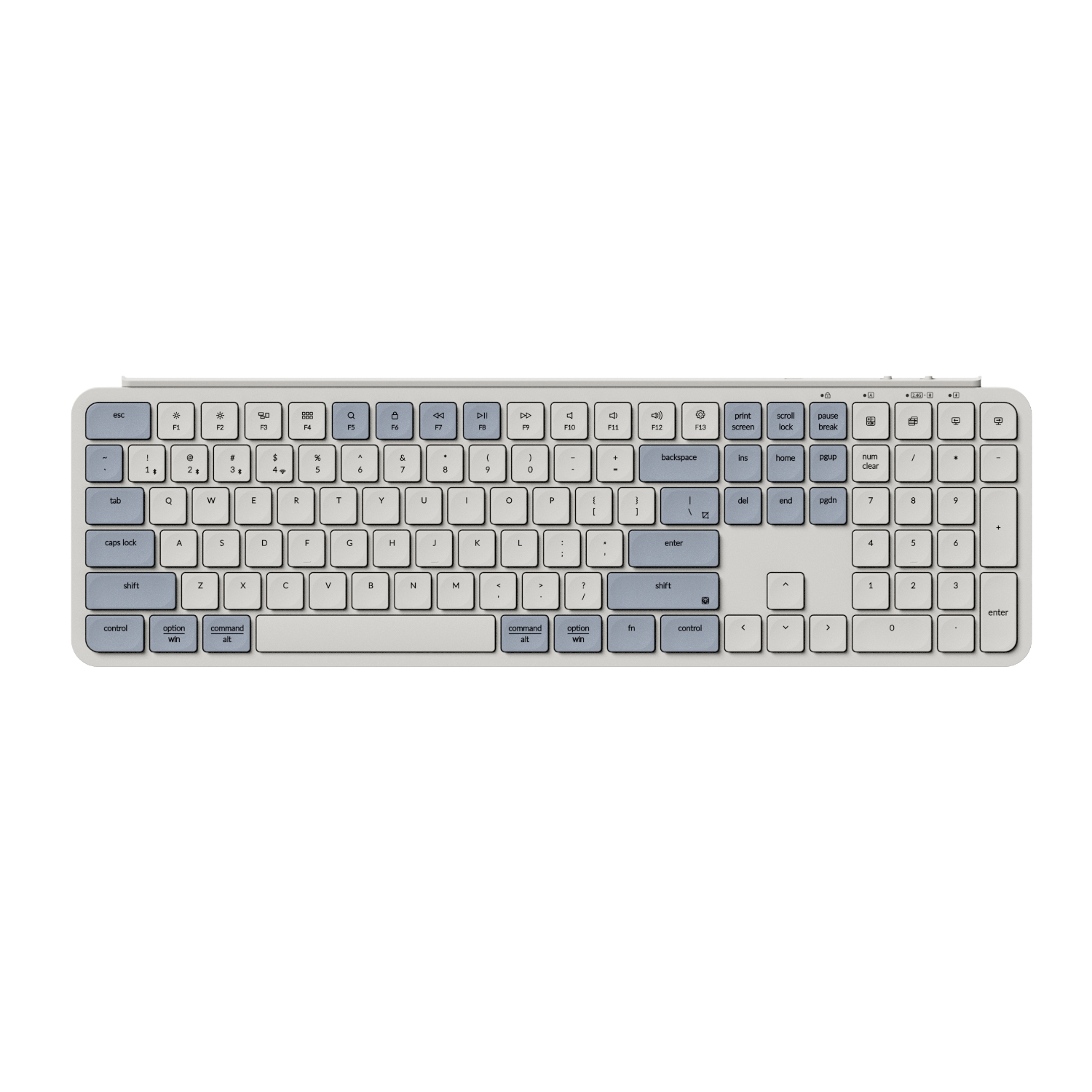B6P-K11_Keychron-B11-Pro-Ultra-Slim-10-WRLS-KB-Retro-Blue_01 Keychron B6 Pro | 100% Full-Size Layout | Scissor Switch | Bluetooth 5.2 & 2.4GHz | 300Hr Battery – New