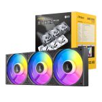 Antec Connect 120 Reverse ARGB PWM Fan 3-Pack | 120mm ARGB PWM | Reverse Blade Design | Hydraulic Bearing | 27.2 dB(A) – New
