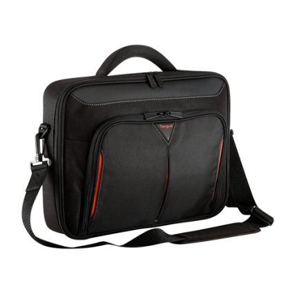 Targus Classic Laptop Case | Fits 13″ to 14.1″ Laptops | Durable Polyester | Reinforced Rigid Shell – New