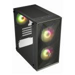 FSP CST130A | Micro-ATX | 3x 120mm RGB Fans | USB 3.0 | 4 Expansion Slots – New
