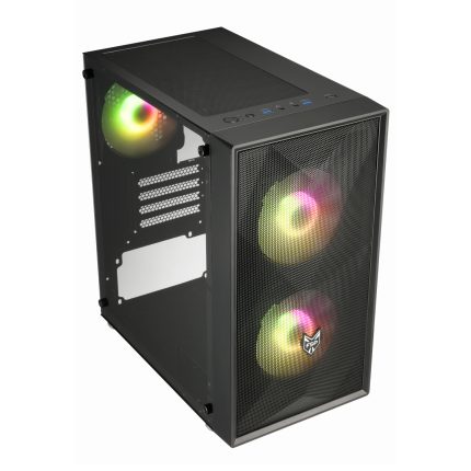 FSP CST130A | Micro-ATX | 3x 120mm RGB Fans | USB 3.0 | 4 Expansion Slots – New