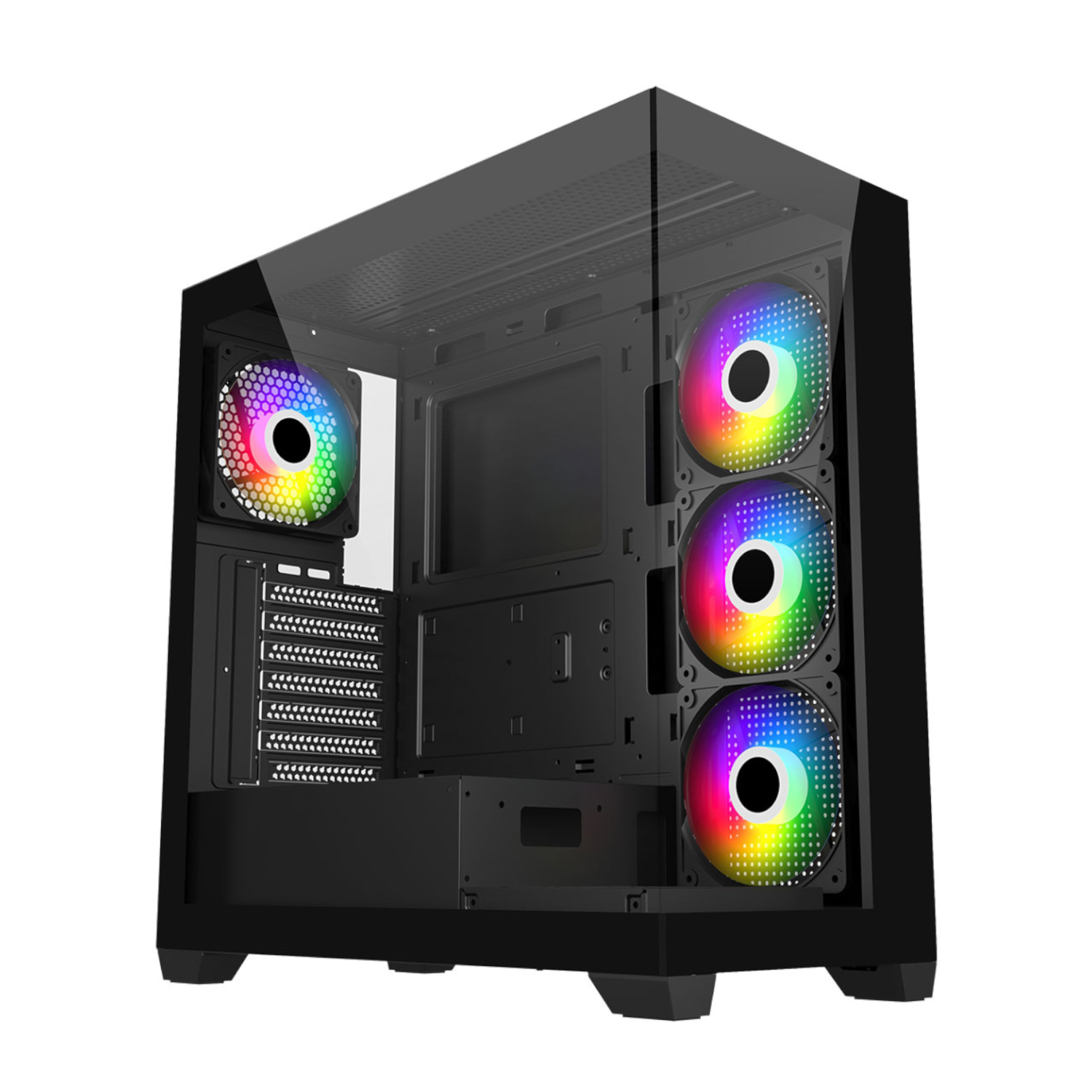 FSP_M340-BA_wr_01a FSP M340 ARGB | ATX Mid Tower | 4x ARGB Fans | 360mm Radiator Support – New