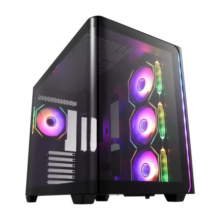 FSP M580 ATX Gaming Chassis | 270° Panoramic Glass | 4x ARGB Fans | 445mm GPU Support | ATX Mid Tower – New