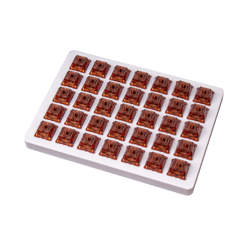 G42_wr_02 Keychron Gateron Phantom Brown Switches | Tactile | 55gf Actuation | 4.0mm Travel | 110pcs – New
