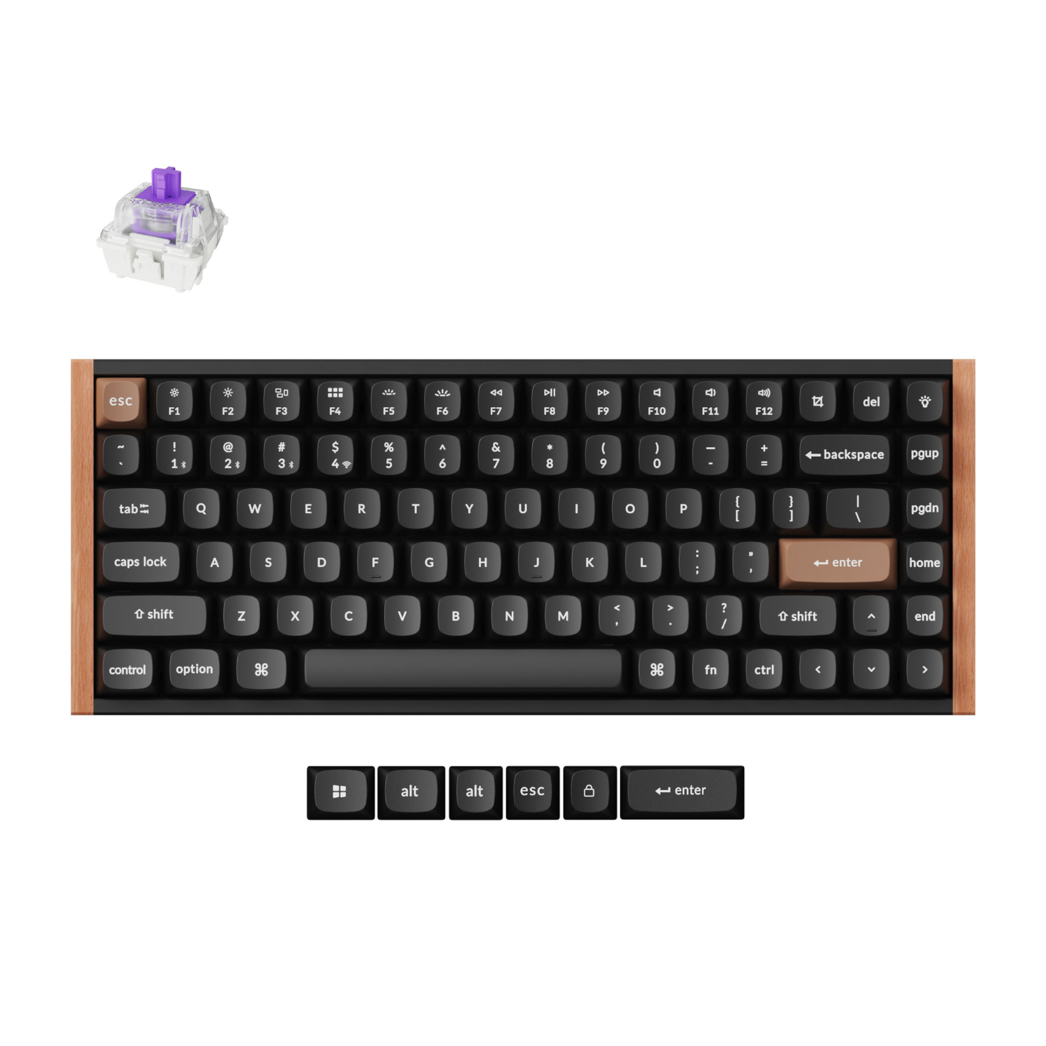 Keychron_K2H-F1_wr_01a Keychron K2 HE Wireless Special Edition | 75% Layout | Hall Effect Magnetic Switches | 4000mAh Battery | Tri-Mode Wireless – New