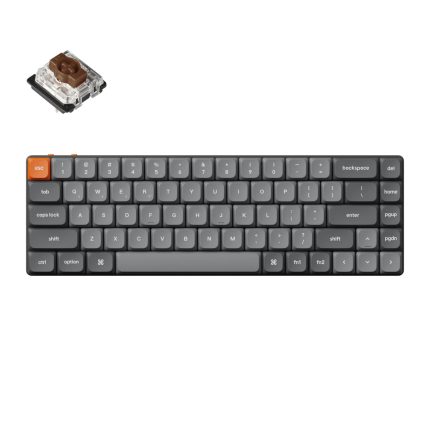 Keychron K7 Max | 65% Wireless Mechanical | Gateron Brown Switches | RGB Backlit | Hot-Swappable – New