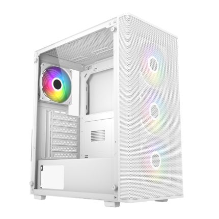 FSP M220 | ATX Mid Tower | 4x ARGB Fans | Tempered Glass – New