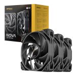 Antec NOVA 120 PWM Fan 3-Pack | 120mm PWM | 3-Phase Speed Controller | Up to 95.32 CFM | 50,000hr Lifespan – New