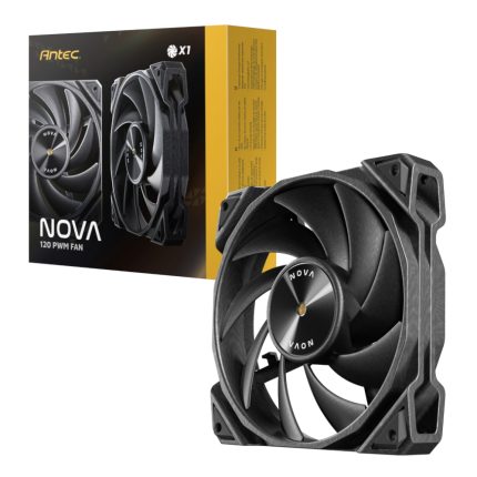 Antec NOVA 120 | 120mm PWM Fan | 3-Phase Speed Controller | Up to 95.32 CFM | 50,000hr Lifespan – New