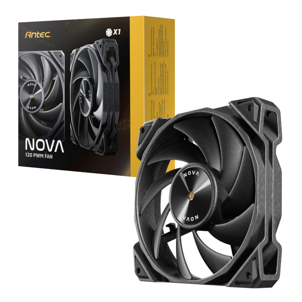 NOVA-120_wr_01 Antec NOVA 120 | 120mm PWM Fan | 3-Phase Speed Controller | Up to 95.32 CFM | 50,000hr Lifespan – New
