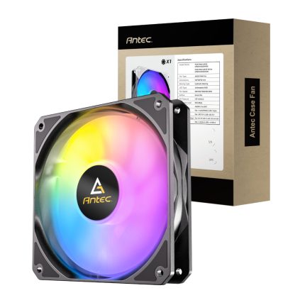 Antec P12R ARGB | 120mm Reverse Fan | PWM Control | ARGB Lighting | Hydraulic Bearing – New