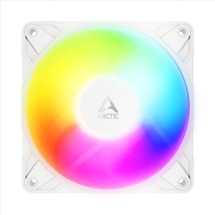 ARCTIC P12 Pro Reverse ARGB | 12cm Fan | 3000 RPM PWM | ARGB Gen2 | Fluid Dynamic Bearing – New